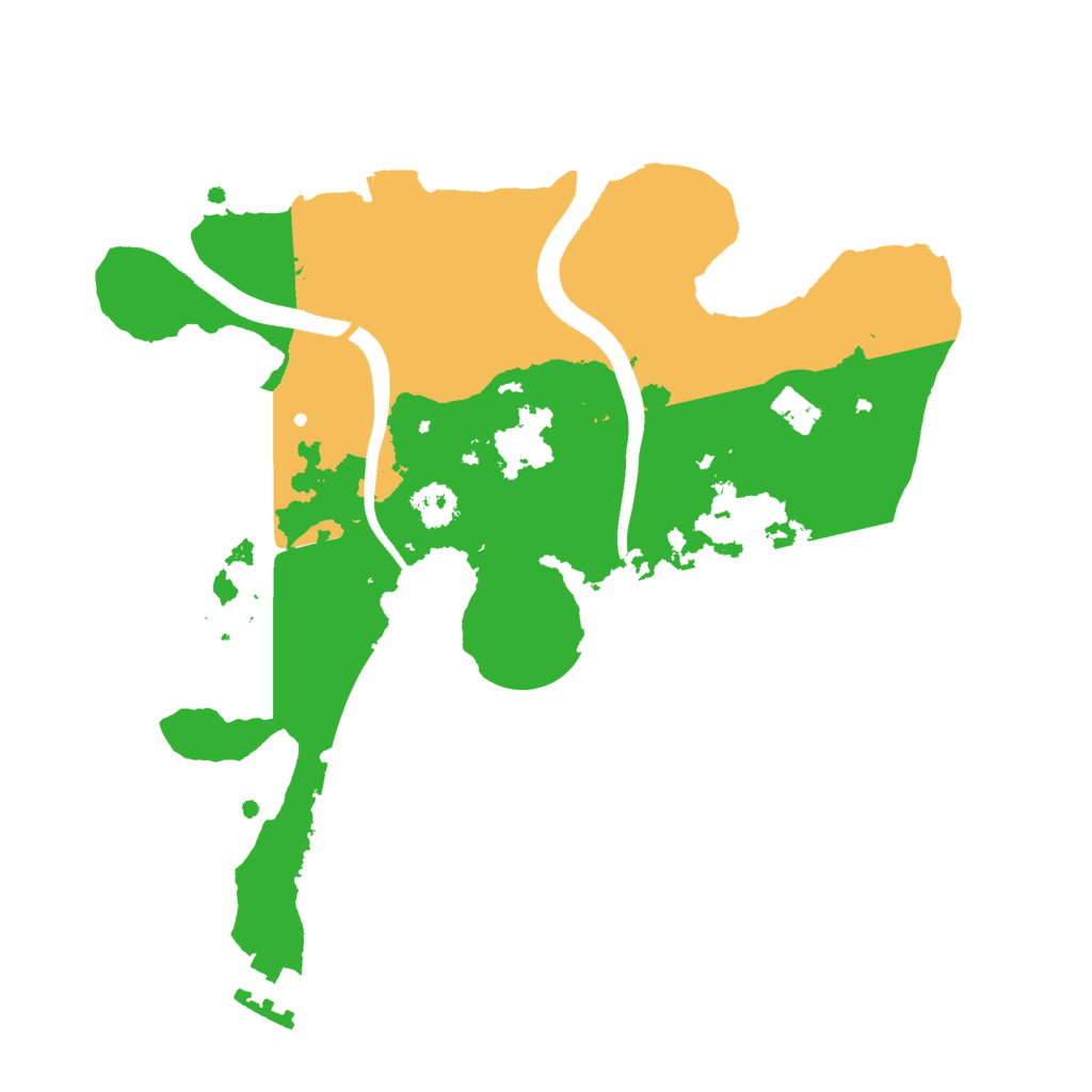 Biome Rust Map: Procedural Map, Size: 2500, Seed: 475123646