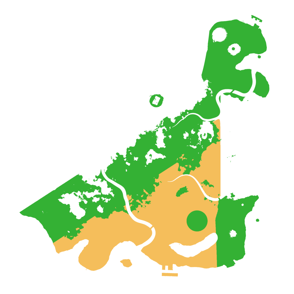 Biome Rust Map: Procedural Map, Size: 3709, Seed: 88124