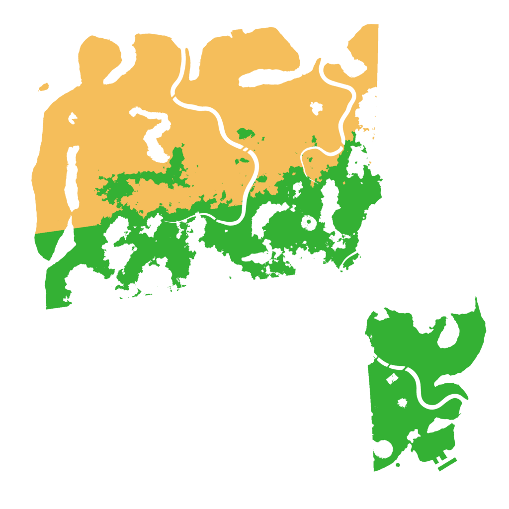 Biome Rust Map: Procedural Map, Size: 5000, Seed: 696974