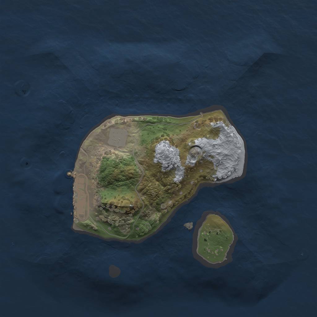 Rust Map: Procedural Map, Size: 1900, Seed: 10692, 4 Monuments