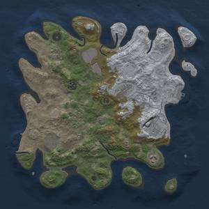 Thumbnail Rust Map: Procedural Map, Size: 3500, Seed: 167163824, 16 Monuments