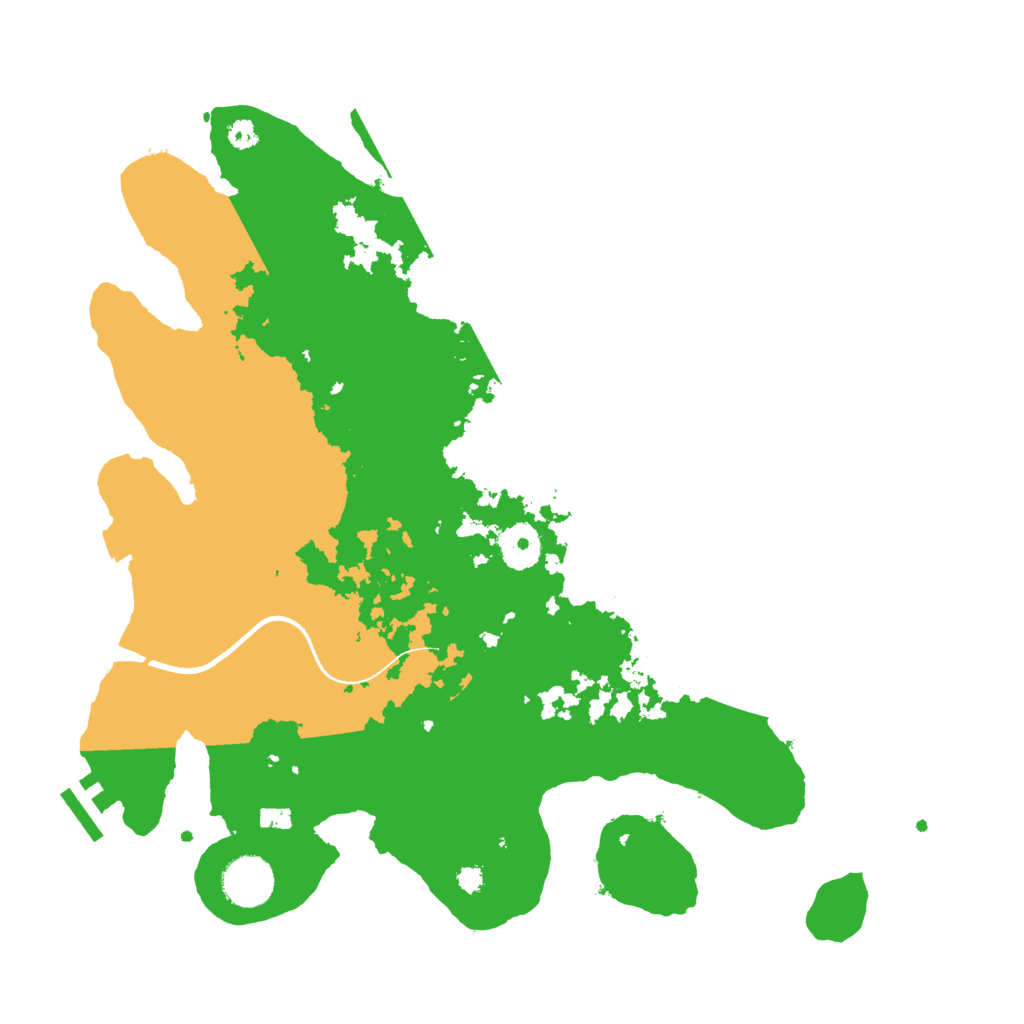 Biome Rust Map: Procedural Map, Size: 3500, Seed: 167163824