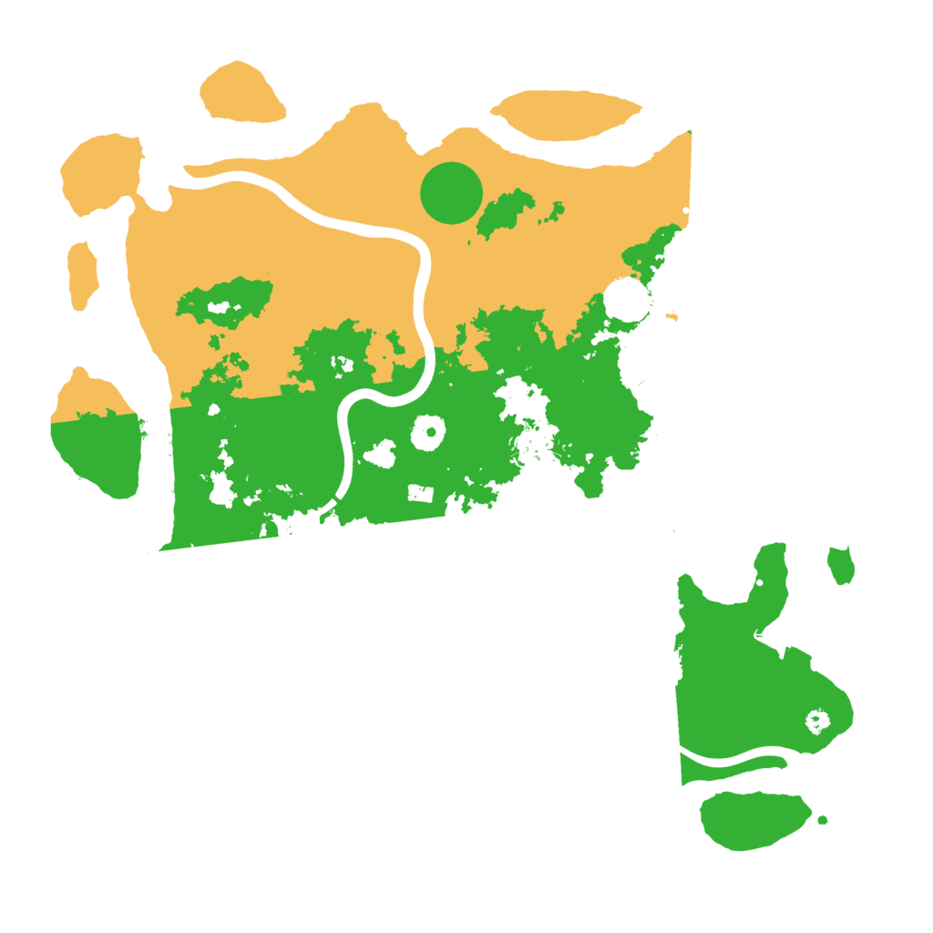 Biome Rust Map: Procedural Map, Size: 3950, Seed: 26214199