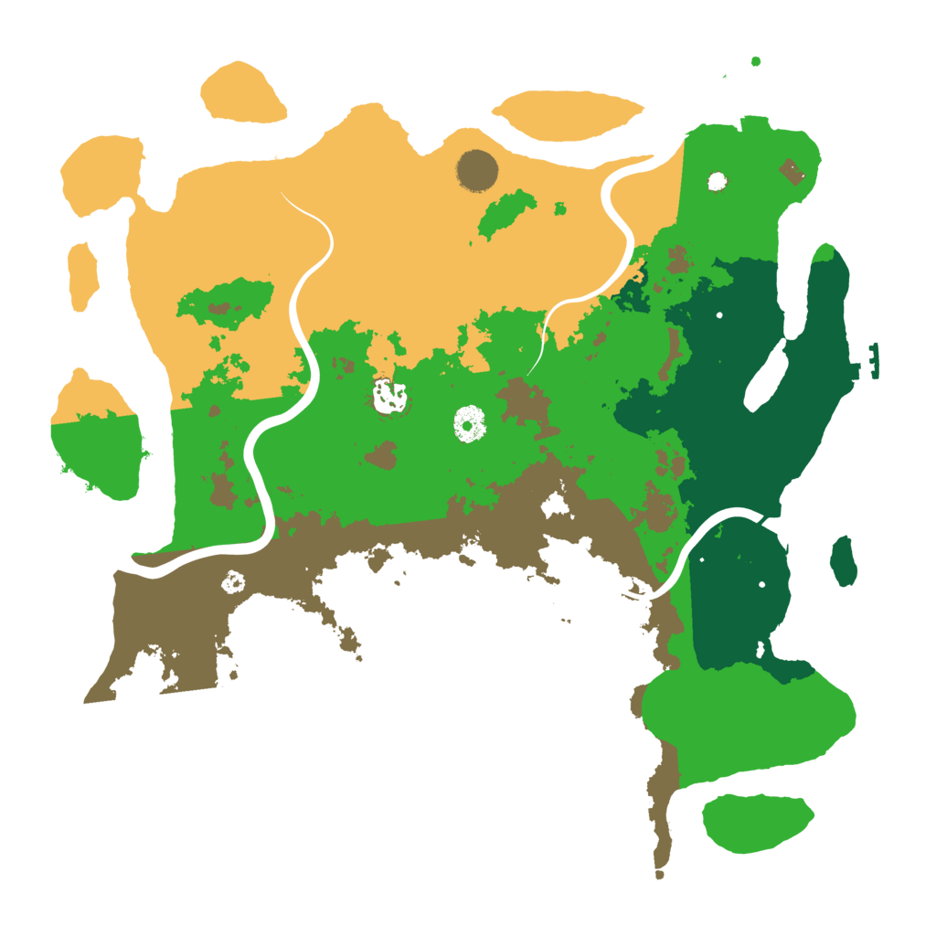 Biome Rust Map: Procedural Map, Size: 3950, Seed: 26214199