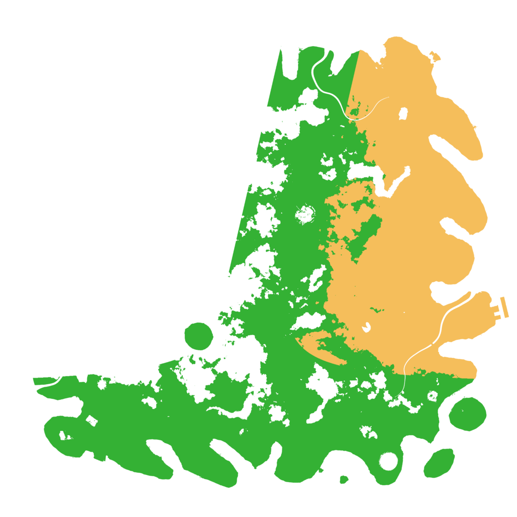 Biome Rust Map: Procedural Map, Size: 5000, Seed: 1525643