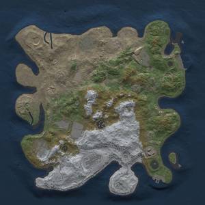 Thumbnail Rust Map: Procedural Map, Size: 3500, Seed: 1215902411, 18 Monuments