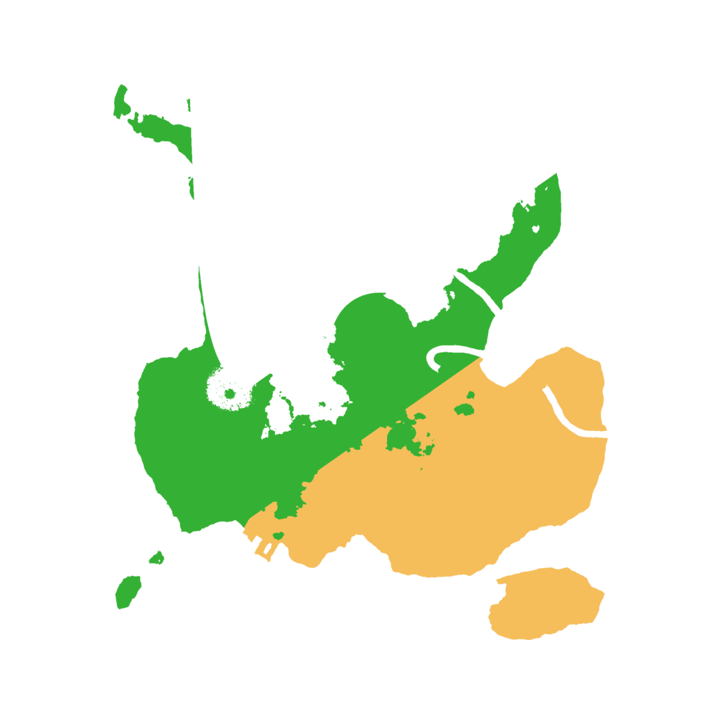 Biome Rust Map: Procedural Map, Size: 2500, Seed: 368365948