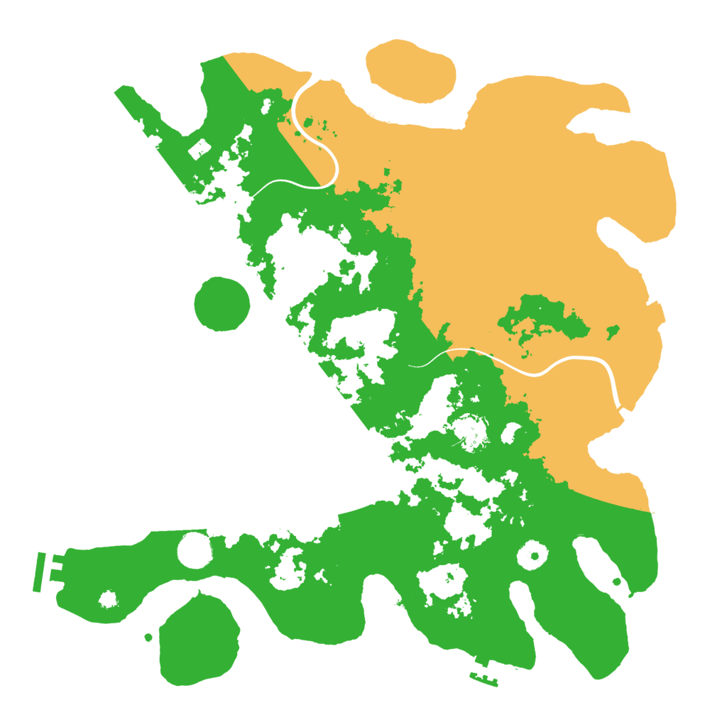 Biome Rust Map: Procedural Map, Size: 3700, Seed: 17485735