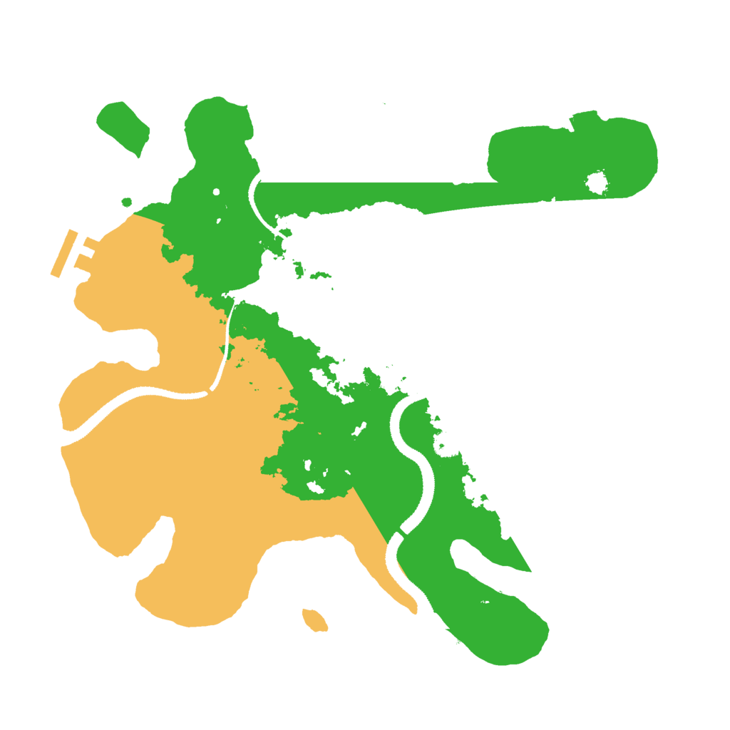 Biome Rust Map: Procedural Map, Size: 3000, Seed: 343026063