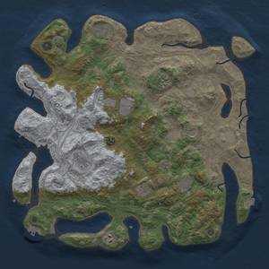 Thumbnail Rust Map: Procedural Map, Size: 4250, Seed: 1353273181, 19 Monuments