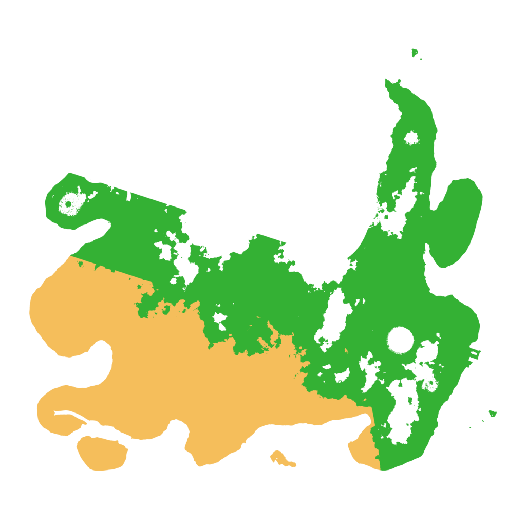 Biome Rust Map: Procedural Map, Size: 3500, Seed: 66672