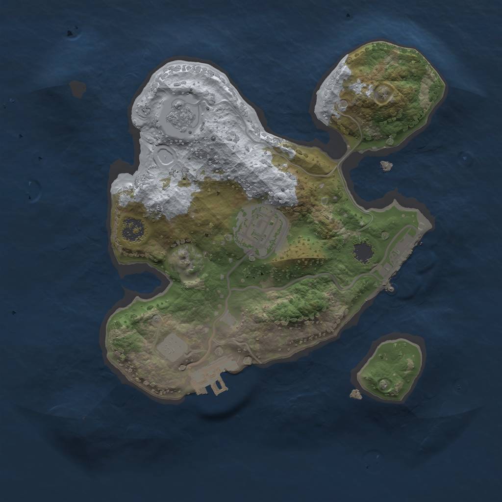 Rust Map: Procedural Map, Size: 2200, Seed: 1757141425, 7 Monuments