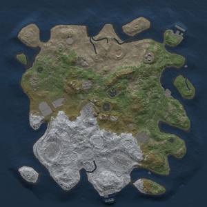 Thumbnail Rust Map: Procedural Map, Size: 3750, Seed: 182188260, 18 Monuments