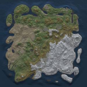 Thumbnail Rust Map: Procedural Map, Size: 4500, Seed: 346916893, 19 Monuments