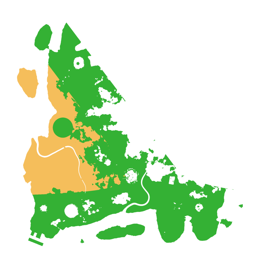Biome Rust Map: Procedural Map, Size: 3500, Seed: 849573716