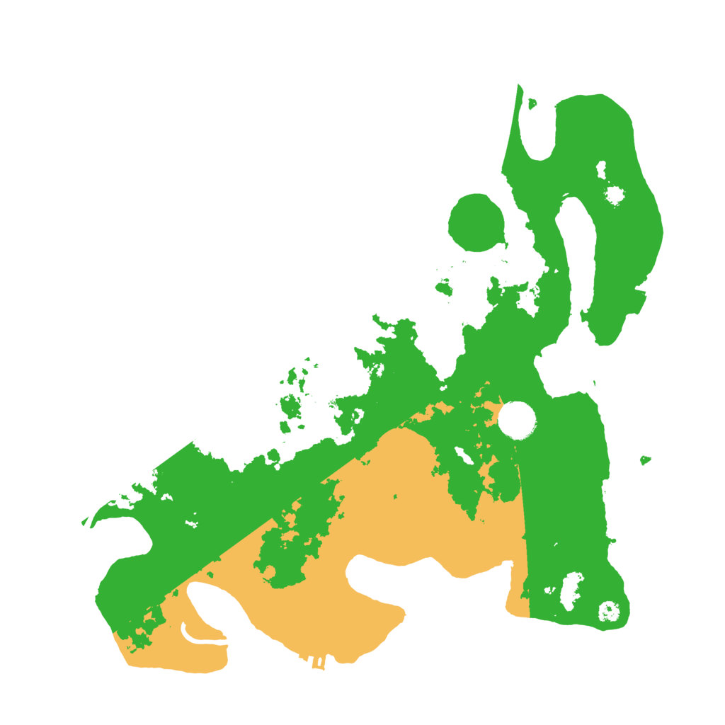 Biome Rust Map: Procedural Map, Size: 3500, Seed: 1236785454