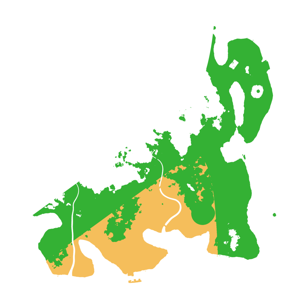 Biome Rust Map: Procedural Map, Size: 3500, Seed: 1236785454