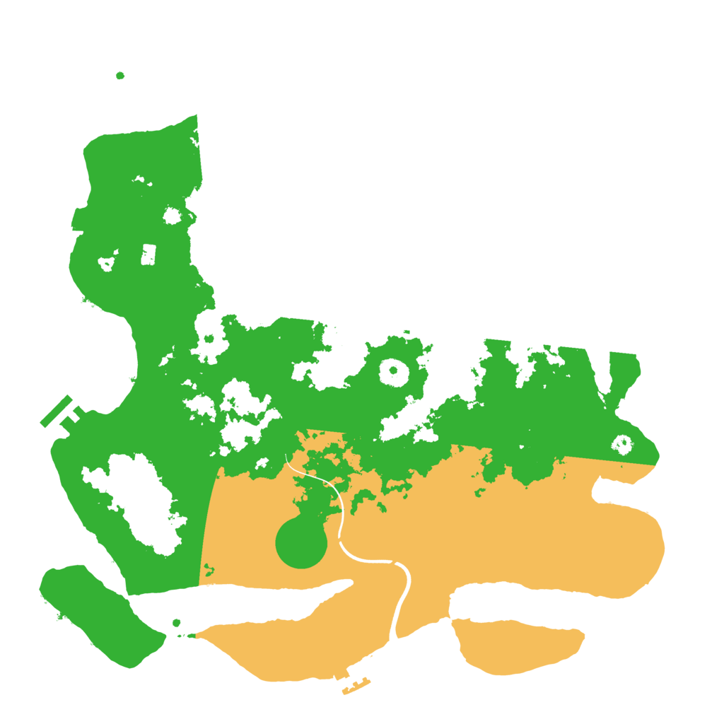 Biome Rust Map: Procedural Map, Size: 3700, Seed: 220858751