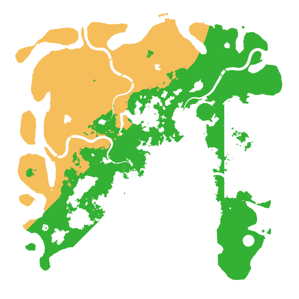 Biome Rust Map: Procedural Map, Size: 4550, Seed: 666
