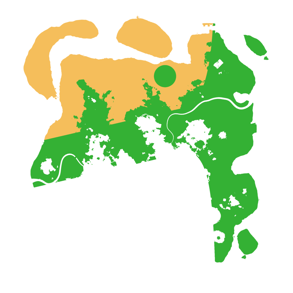 Biome Rust Map: Procedural Map, Size: 3500, Seed: 1074636963