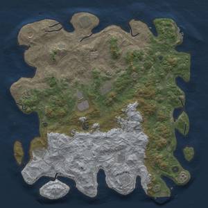 Thumbnail Rust Map: Procedural Map, Size: 4700, Seed: 186404, 19 Monuments