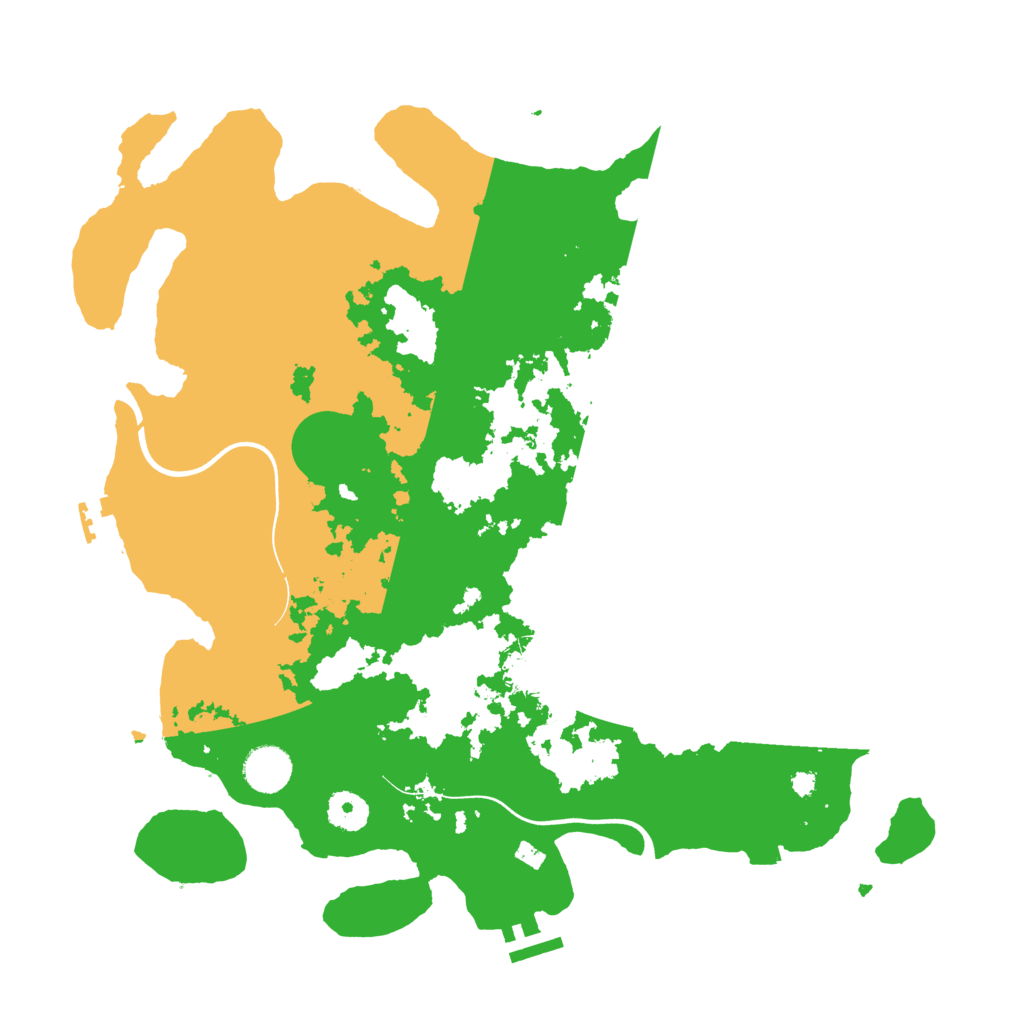 Biome Rust Map: Procedural Map, Size: 3800, Seed: 71850