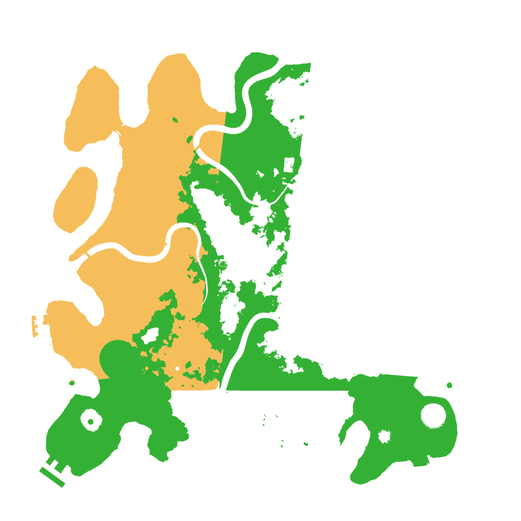 Biome Rust Map: Procedural Map, Size: 3700, Seed: 1528576949