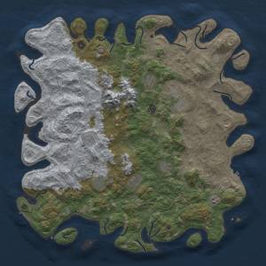 Thumbnail Rust Map: Procedural Map, Size: 5000, Seed: 84061, 19 Monuments