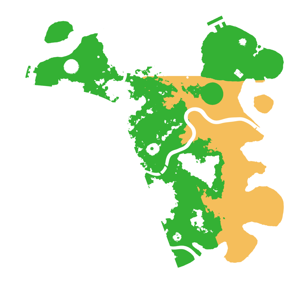 Biome Rust Map: Procedural Map, Size: 3700, Seed: 67658