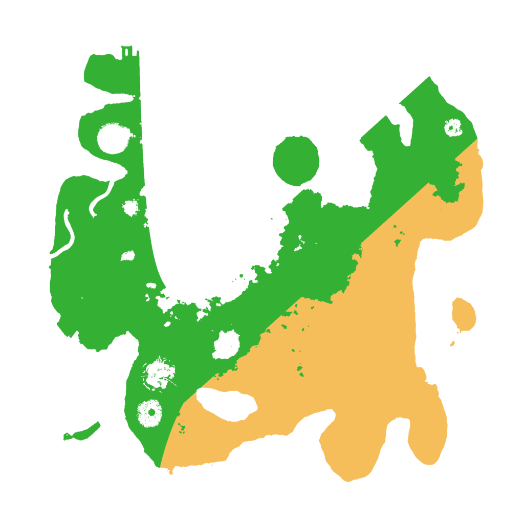 Biome Rust Map: Procedural Map, Size: 3000, Seed: 492657