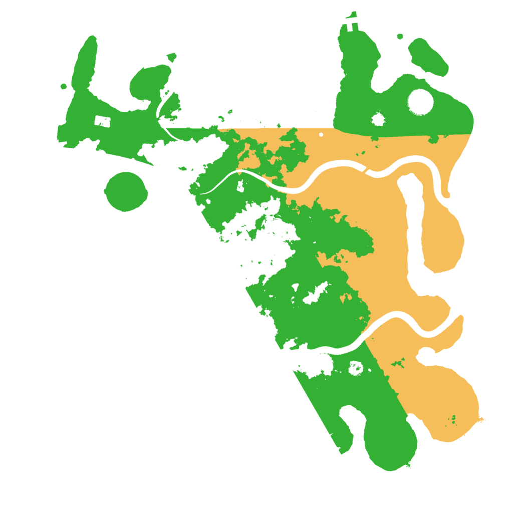 Biome Rust Map: Procedural Map, Size: 3500, Seed: 684540689