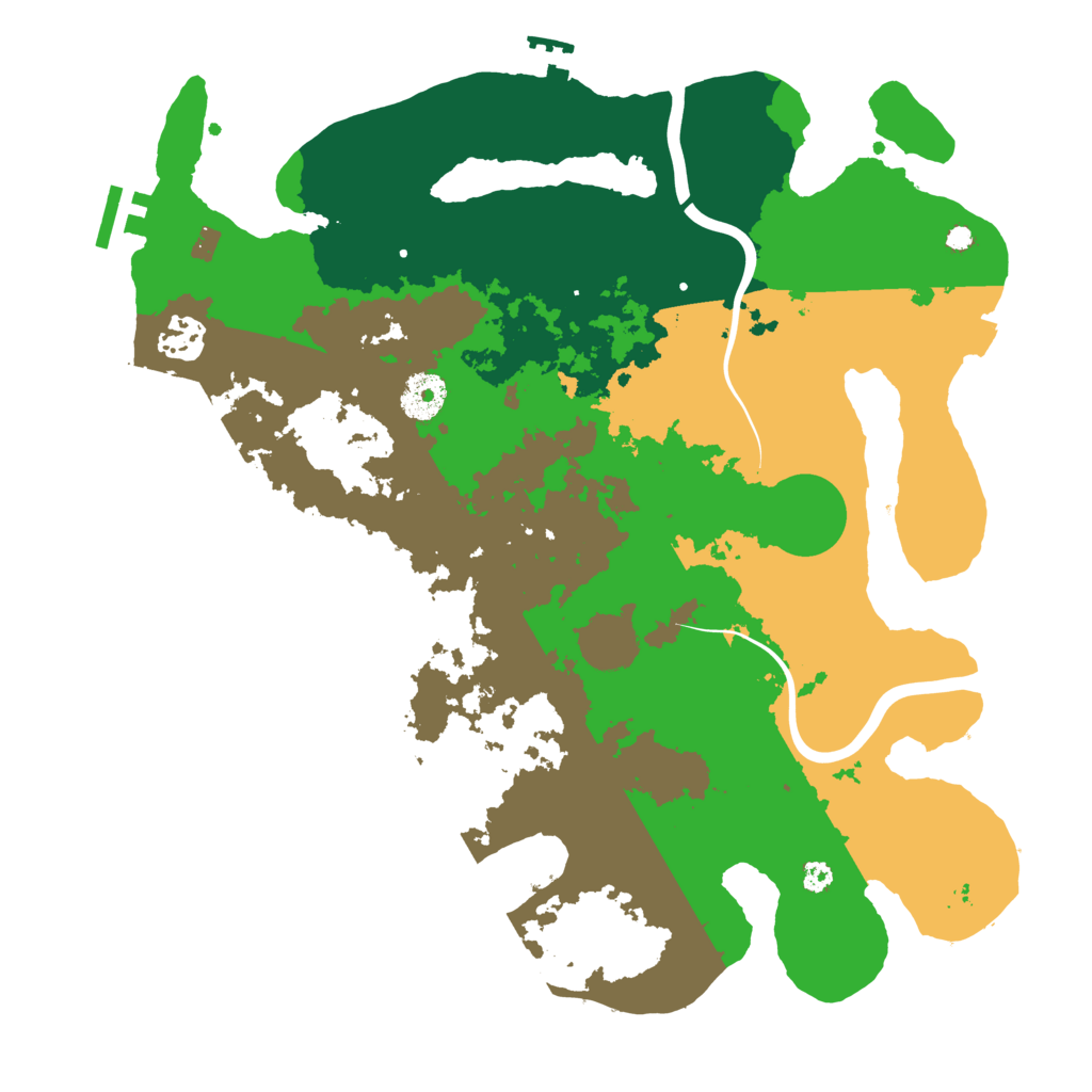 Biome Rust Map: Procedural Map, Size: 3500, Seed: 684540689