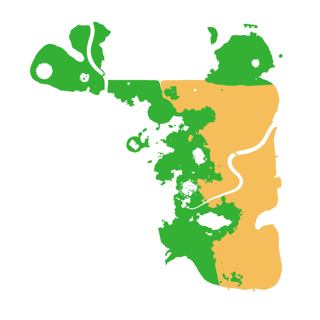 Biome Rust Map: Procedural Map, Size: 3500, Seed: 42022239