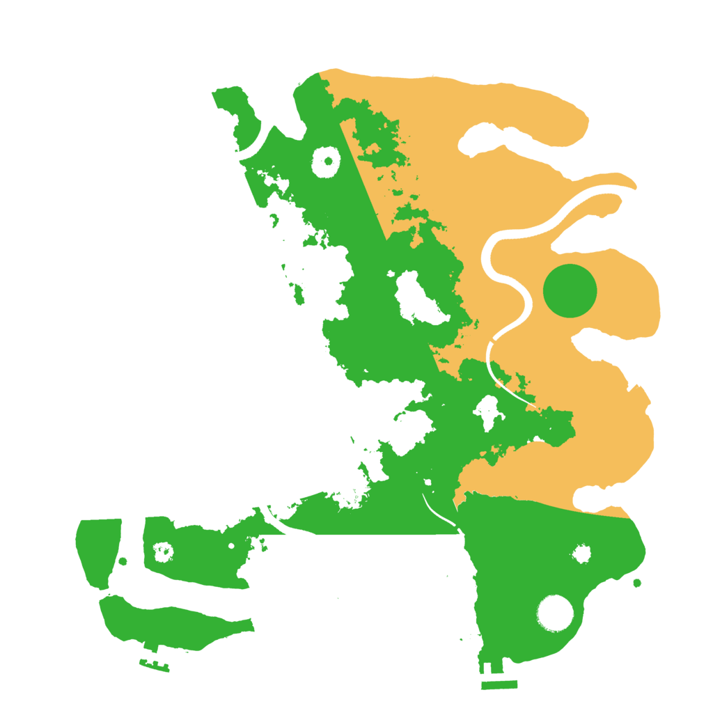 Biome Rust Map: Procedural Map, Size: 3500, Seed: 1375538937