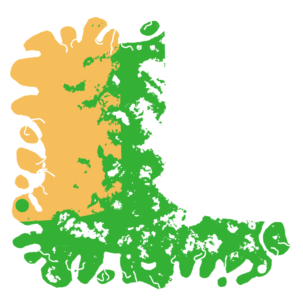 Biome Rust Map: Procedural Map, Size: 6000, Seed: 17672