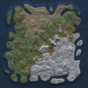 Thumbnail Rust Map: Procedural Map, Size: 5000, Seed: 1659922245, 18 Monuments