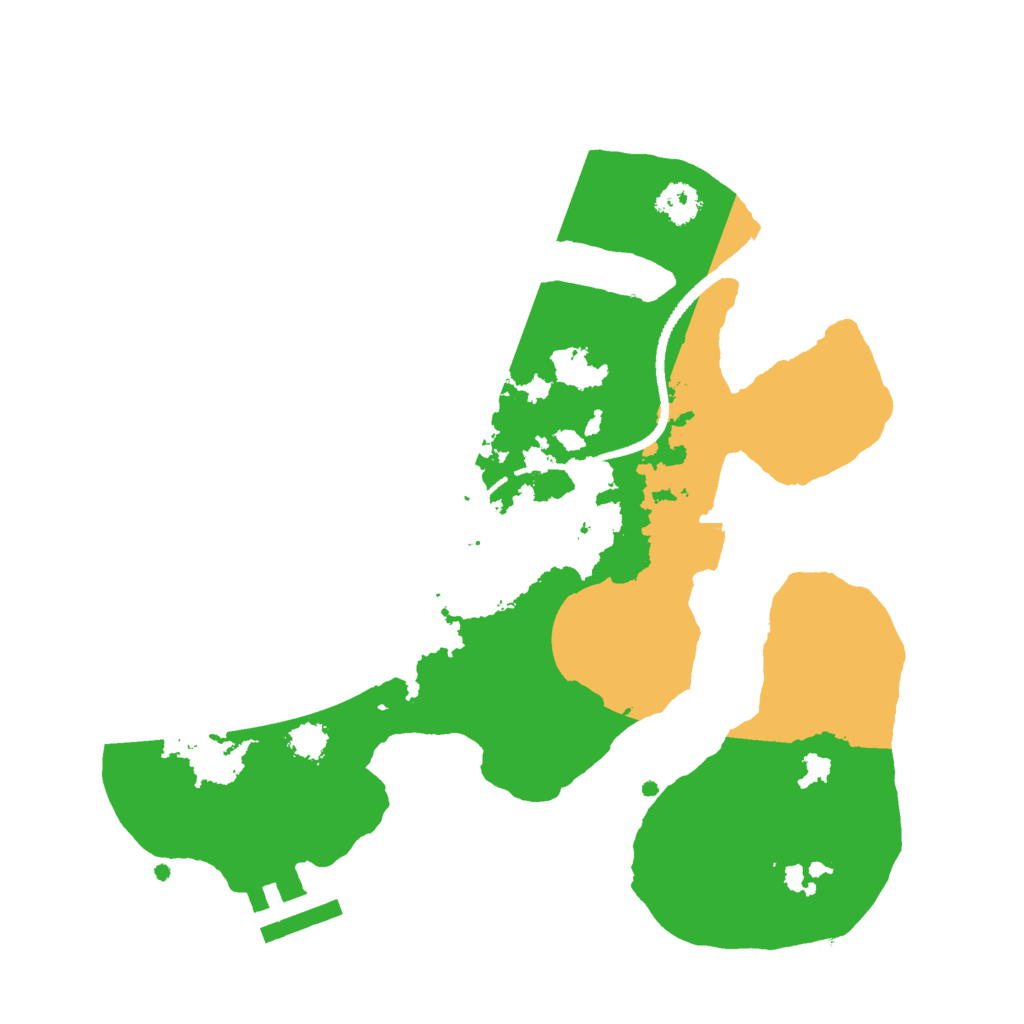 Biome Rust Map: Procedural Map, Size: 2500, Seed: 889256396