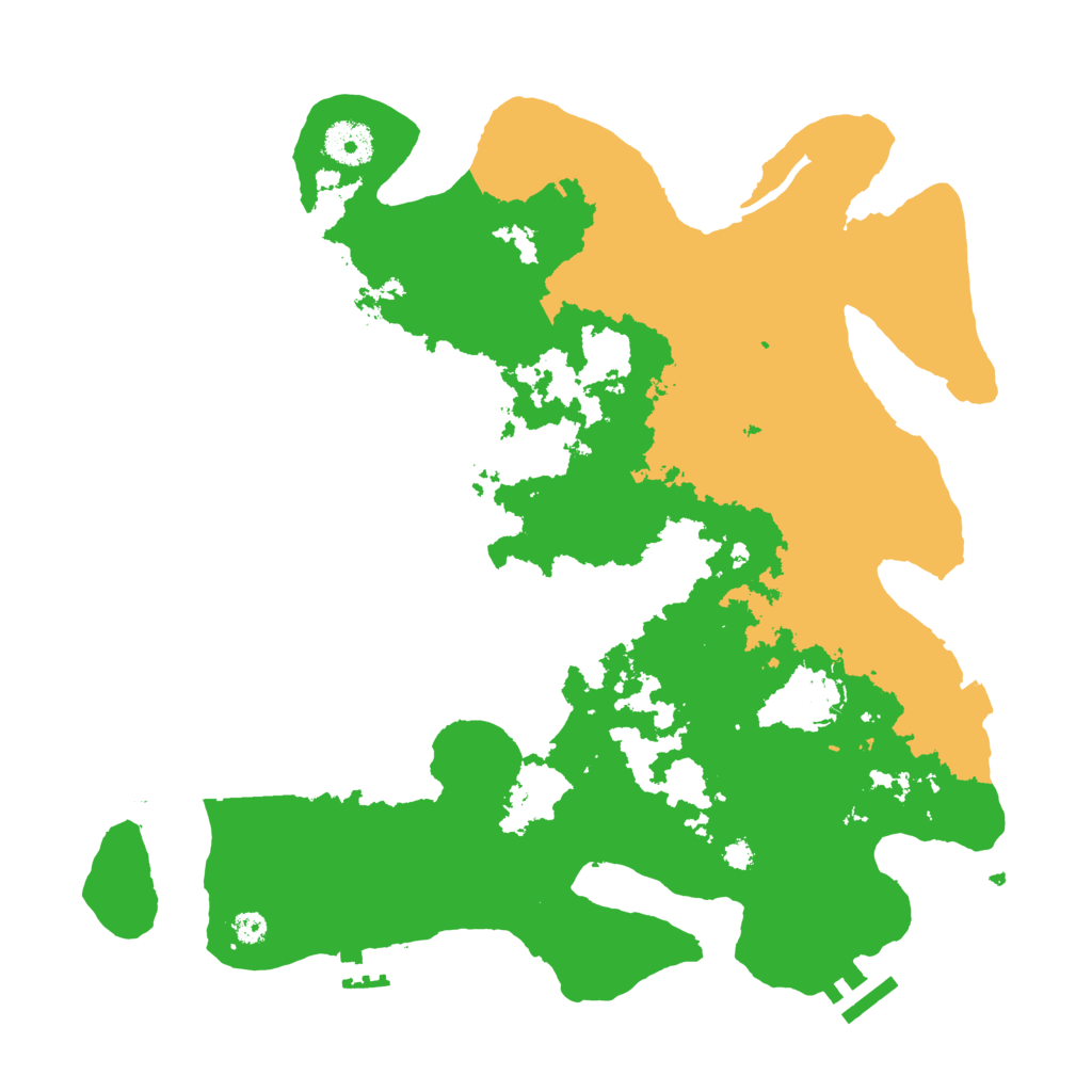 Biome Rust Map: Procedural Map, Size: 3500, Seed: 19463377