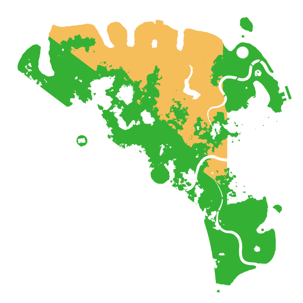 Biome Rust Map: Procedural Map, Size: 4500, Seed: 1340094369