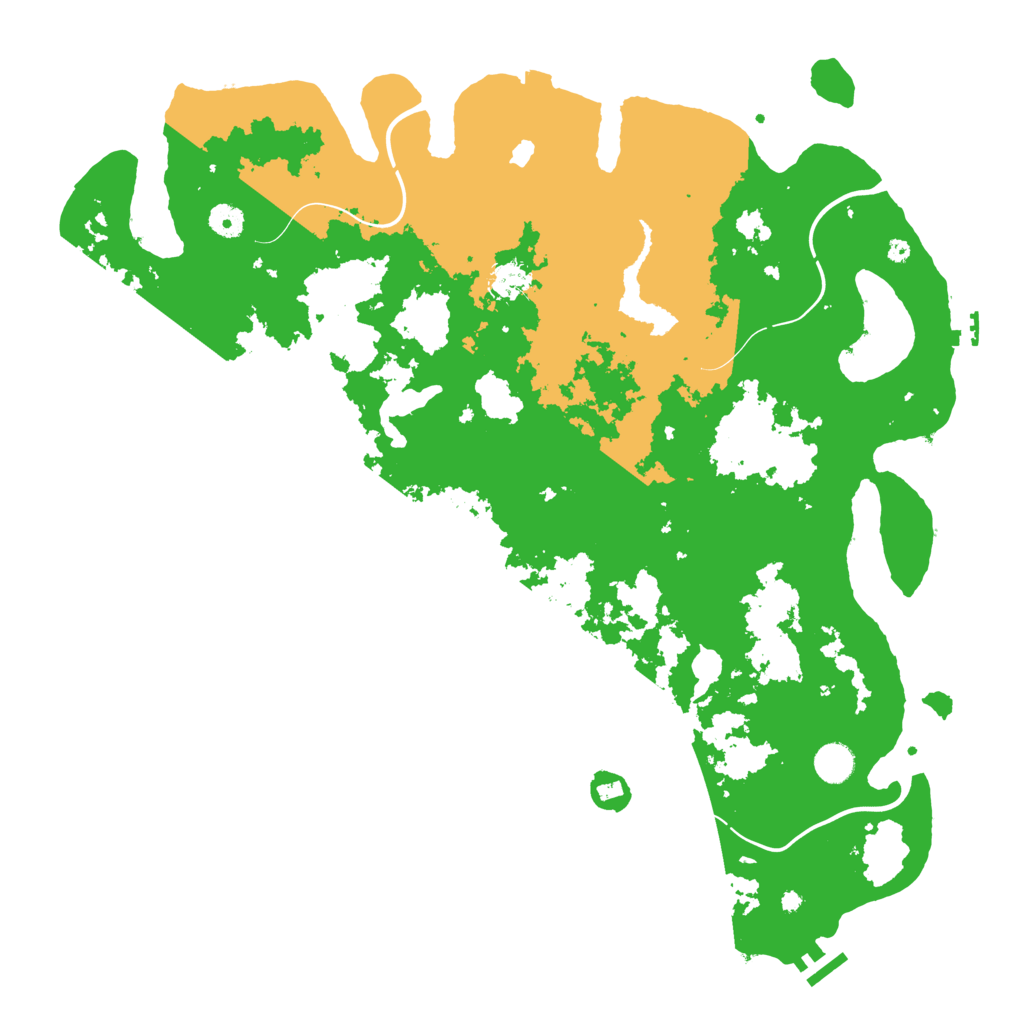 Biome Rust Map: Procedural Map, Size: 4500, Seed: 1340094369