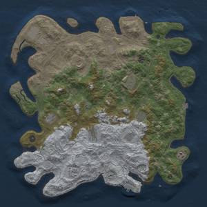 Thumbnail Rust Map: Procedural Map, Size: 4500, Seed: 743115163, 19 Monuments