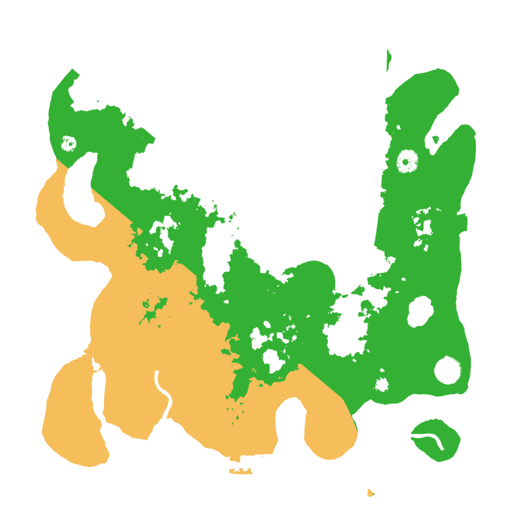 Biome Rust Map: Procedural Map, Size: 3500, Seed: 96969612