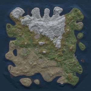 Thumbnail Rust Map: Procedural Map, Size: 4250, Seed: 1853917112, 19 Monuments