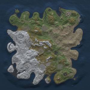 Thumbnail Rust Map: Procedural Map, Size: 3700, Seed: 805055658, 18 Monuments