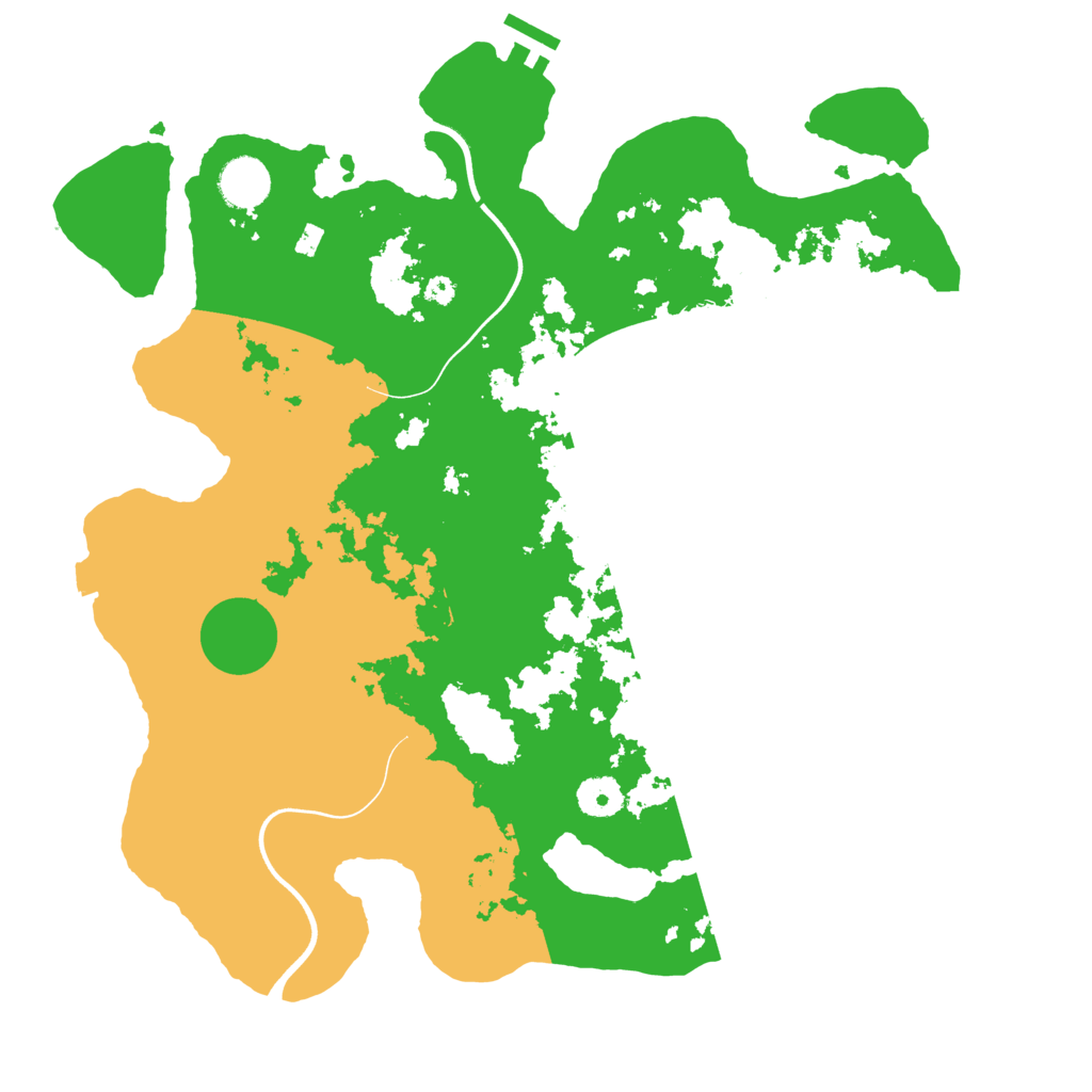 Biome Rust Map: Procedural Map, Size: 3750, Seed: 585977