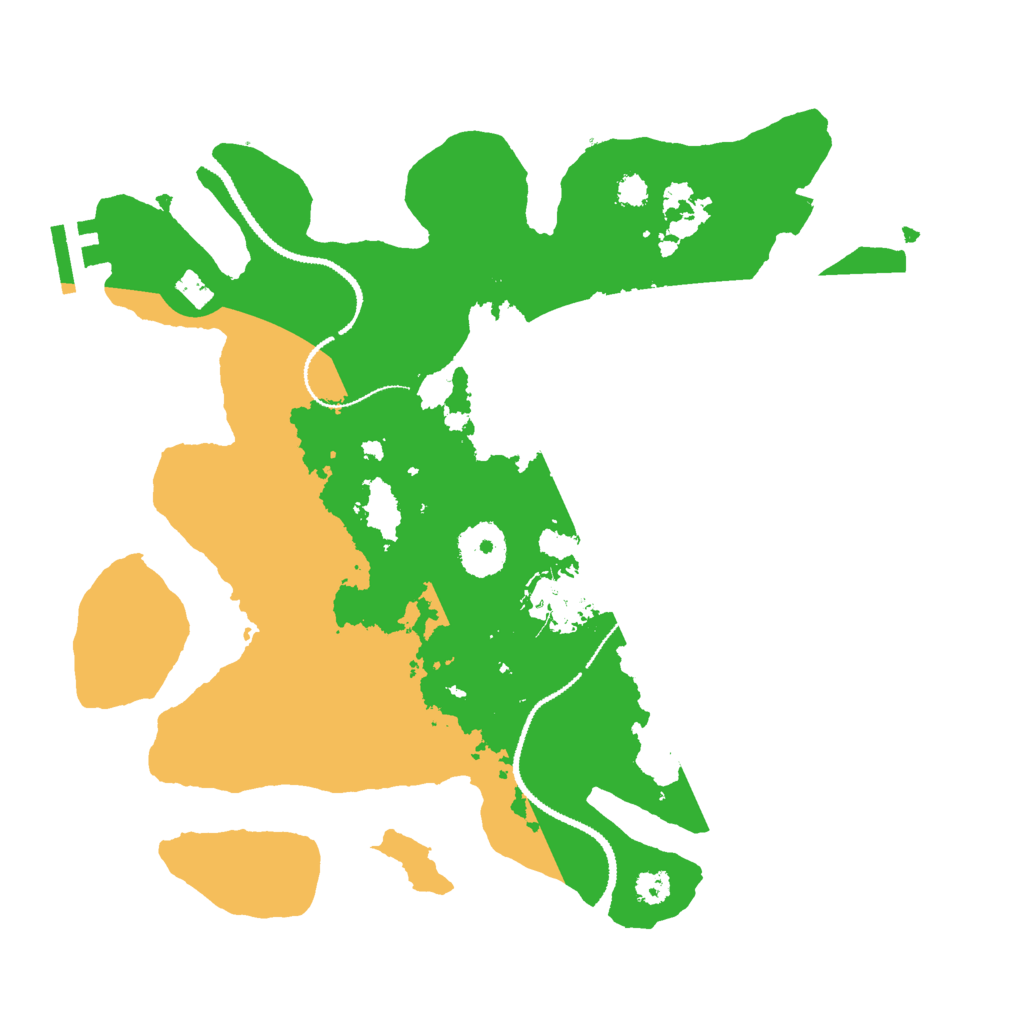 Biome Rust Map: Procedural Map, Size: 3000, Seed: 1223095151