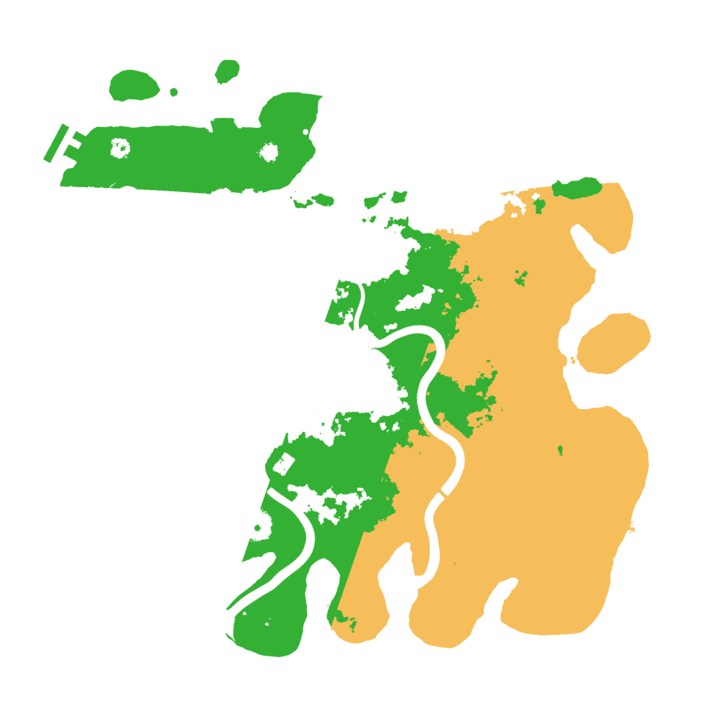 Biome Rust Map: Procedural Map, Size: 3500, Seed: 822304417