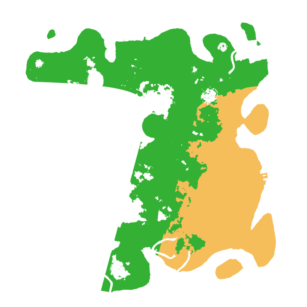 Biome Rust Map: Procedural Map, Size: 3500, Seed: 165462