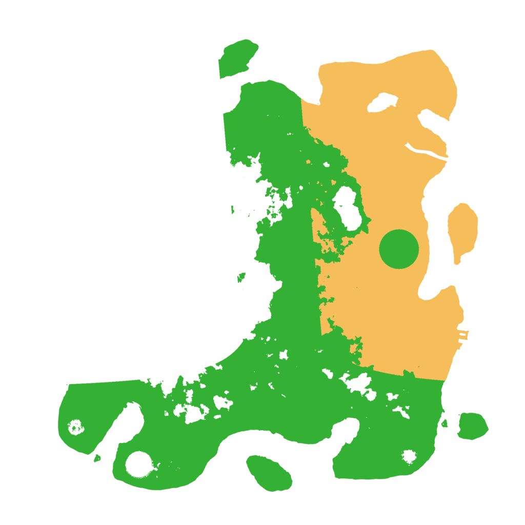 Biome Rust Map: Procedural Map, Size: 3500, Seed: 541950739