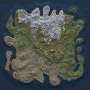 Thumbnail Rust Map: Procedural Map, Size: 4250, Seed: 1596134397, 19 Monuments